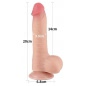 LoveToy Sliding Skin Dildo 20 cm Realist Nude