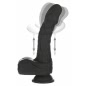 Naked Addiction 23 cm, Vibrator Rotativ și De împingere Negru