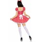 Rochie Leg Avenue Polka Dot Roșu M