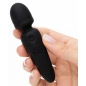 Mini Wand Fifty Shades Of Grey — 20 Moduri, Reîncărcabil Negru