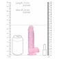 RealRock Crystal Roz 17cm