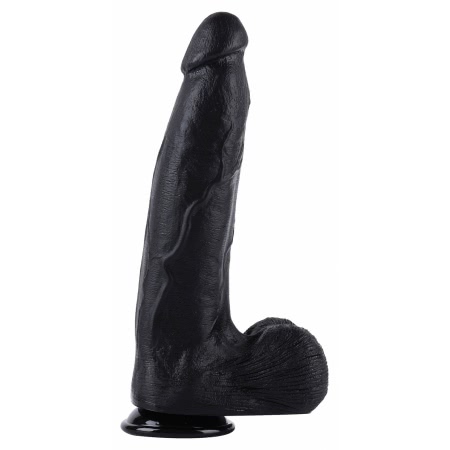 Dong XXL 32 cm Negru – Dildo Realist PVC cu Bază Largă