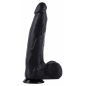 Dong XXL 32 cm Negru – Dildo Realist PVC cu Bază Largă