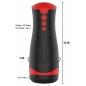Fusion Deep Squeeze Masturbator Negru, 2 Motoare, 5 Viteze