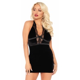 Rochie Leg Avenue Jasmine Velvet Negru