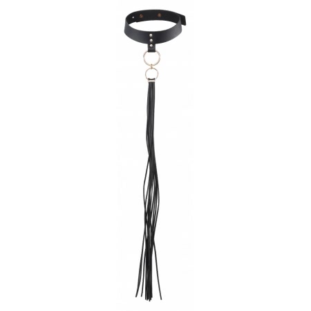 Zgarda cu Lesa Maze Tassel Choker Negru