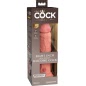Dildo Dual Density 22 cm King Elite realist cu ventuza Natural