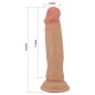 Pretty Love Quentin – Dildo Realist 18,4 cm, Piele Glisantă