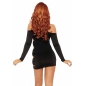 Rochie Leg Avenue Cold Shoulder Negru M