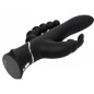 Vibrator Triplu Happy Rabbit Negru