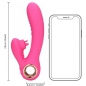 Loveline Rabbit Heat – Limbă Oscilantă, încălzire 13.5 cm Roz