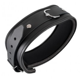 Zgarda Zado Leather Collar Daniel Negru pe xBazar