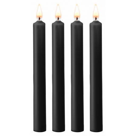Set 4 Lumânări Negru
