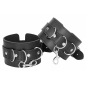 Leather Hand And Legcuffs Negru