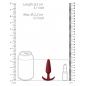 Slim Anal Plug Shots Roșu
