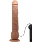 Dildo Vibrant Realist cu Ventuza Material TPR Natural