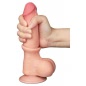 LoveToy Sliding Skin Dildo 20 cm Realist Nude