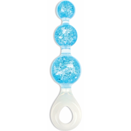 Plug Anal Crystal Trio Medium – Cristalin, Confortabil Albastru