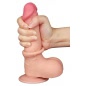 LoveToy Dildo cu Piele Mobila Realist 19.5cm Natural