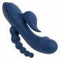 Triple Orgasme CalExotics — Vibrator Reîncărcabil Albastru