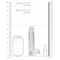 Ultra Realistic 17cm Cu Testicule Transparent