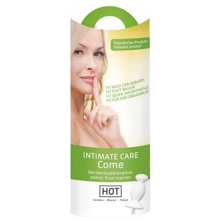 Hot Intimate Care COME – Bilă Vaginală TPE, Alb, 18,9 cm