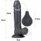 Dildo 23cm Cu Ejaculare Extremă Negru