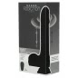 Naked Addiction 23 cm, Vibrator Rotativ și De împingere Negru