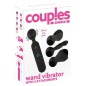 Couples Choice Wand – 12 Moduri, încălzire 41°C, Reîncărcabil Negru