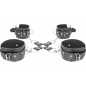 Leather Hand And Legcuffs Negru