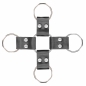 Leather Hand And Legcuffs Negru