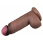 Lovetoy Dildo 25cm Silicon Dublu Strat cu Ventuza Maro