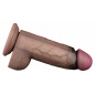 Lovetoy Dildo 25cm Silicon Dublu Strat cu Ventuza Maro