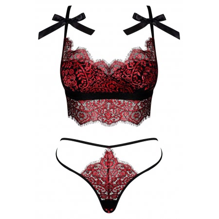 Set Obsessive Redessia Roșu L-XL