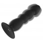 Plug Anal Vibrant ToyJoy Large — 17 cm, Reîncărcabil Negru