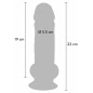 ToyJoy Deluxe Dildo densitate duală 23cm