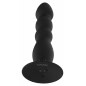 Plug Anal Vibrant ToyJoy Large — 17 cm, Reîncărcabil Negru
