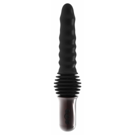 Hidden Desire Vibrator Anal cu Împingere Negru