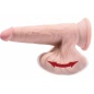 Dildo 3D Cu Testicule 21.5cm Natural