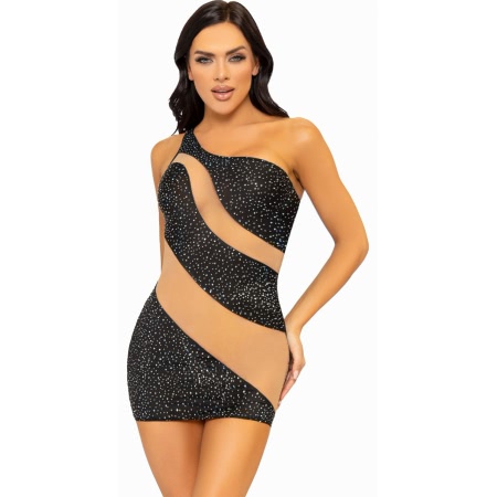 Rochie Leg Avenue Asymmetrical Negru L
