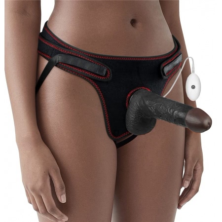 Strap-On Ajustabil Cu 10 Functii De Vibratie Maro