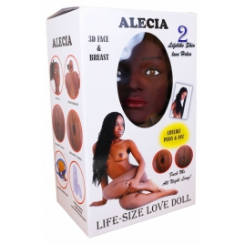 Păpușă Gonflabilă Alecia cu Vagin și Anus din Cyberskin