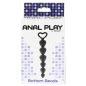 Anal Plug Bottom Beads Negru