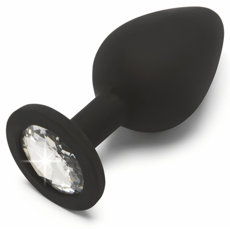 Anal Plug Diamond Jewel Medium Negru