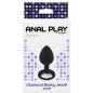 Anal Plug Premium Diamond Jewel Small Negru