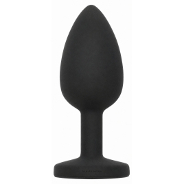 Dop Anal Diamond Jewel Premium din Silicon Negru