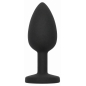 Anal Plug Premium Diamond Jewel Small Negru