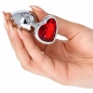 Anal Plug Heart Jewel Plug Small Roșu
