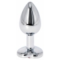Anal Plug Heart Jewel Plug Small Roșu