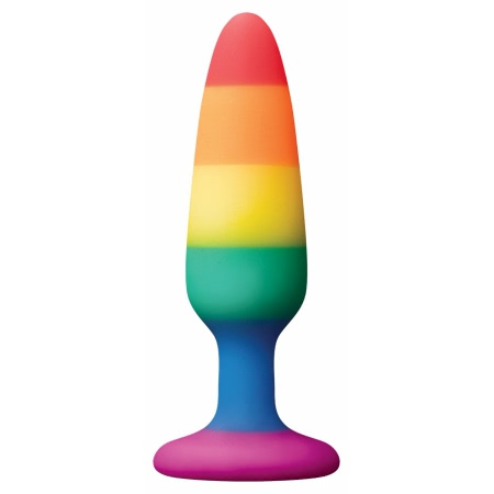 Anal Plug Pleasure Rainbow Small Multicolor